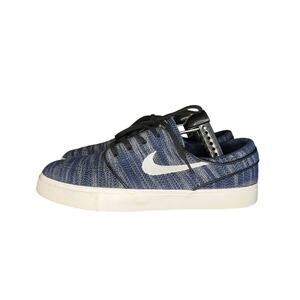 Nike SB Stefan Janoski Flyknit Obsidian Skate Shoes Size 11 Blue White